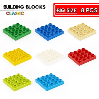 Gradbeni blok s velikim česticama, niska ploča s rupom 4x4, radna ploča od bloka, prefabrikovani blokovi u rasutom stanju, dječje igračke