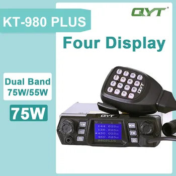 QYT KT-980 PLUS 75 W Mobilni radio dual-band 136-174 Mhz 400-470 Mhz Mobilna radio Amaterski Auto Auto prijenosni radio Primopredajnik