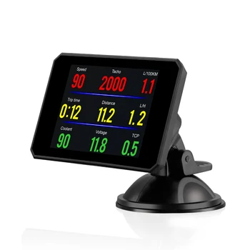 Auto-3-inčni HPD-prikaz OBD Smart Digital Meter P16 LCD Veliki Zaslon Bez Refleksije