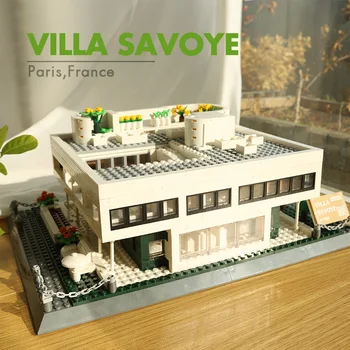 Arhitektura grada, Villa Kelja, Pariz, Francuska, Model, Pogled na ulicu, Modularni blokovi, Cigle, Građevinski igračke za odrasle