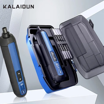 Skup električni odvijač KALAIDUN s litij-ionskim baterijom 4; Akumulatorski set bežičnih električni odvijač za pametne telefone, alat za popravak igračaka