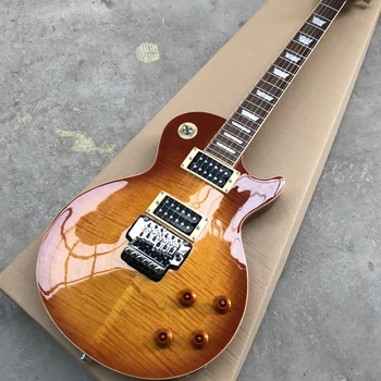 Custom Shop, Made in China, Standardna Visokokvalitetna električna gitara LP, Dvostruki most Vrat, Maska od ružinog drveta, dostava je besplatna