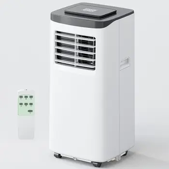 Prijenosni klima-uređaj FIOGOHUMI 10000BTU Bijele boje s ugrađenim ventilatorom-осушителем zraka, za prostorije do površine 250 kvadratnih metara.