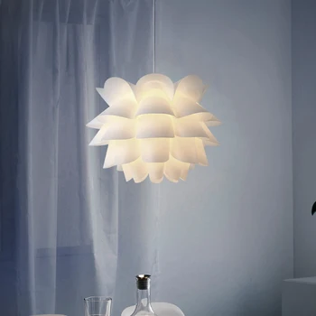 Dekor abažur Bijela stropni dekor cvijet za dom Lampa za kuću Lotos Moderni viseći plastični DIY trendi poklone
