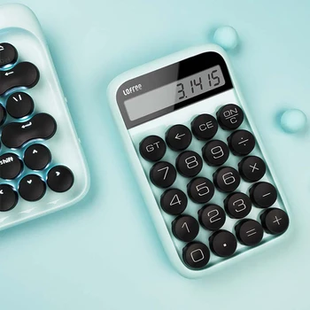 Plava 10-Znamenkasti Kalkulator Prijenosni Financijski Ured Mali Kalkulator Mehanički Aksijalni Ključeve I Priručnike Za Studente Uredska Elektronika