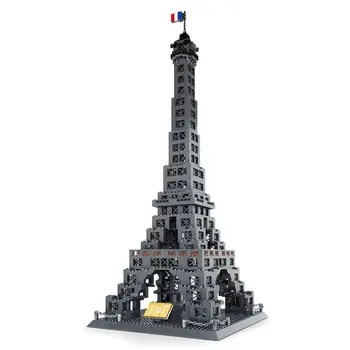 5217 Model svjetske arhitekture, blokovi, Pariz, Eiffelov Toranj, Diamond Микроструктура, 1002 kom., cigle, toys 