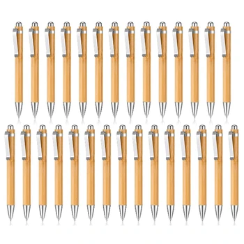 Skup bambusa olovke za graviranje Drvena Ladica Bamboo pen više dressing crnom tintom Kemijska olovka za vođenje dnevnika