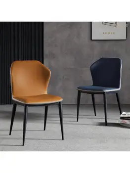 Blagovaona stolice, moderan, jednostavan stol u skandinavskom stilu, stolica s pozadinskim osvjetljenjem, luksuzni restoran stolica, talijanski mrežica crvena stolica za šminkanje