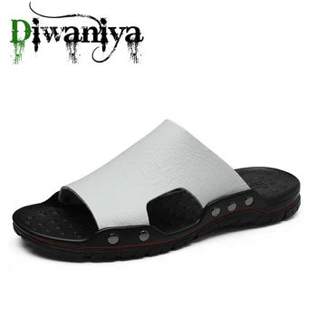 Brand Diwaniya, sandale od prave kože kravlja koža, ulica нескользящие gospodo domaći modni svakodnevne tanke cipele na mekom potplatima od PVC-a, proljeće-ljeto