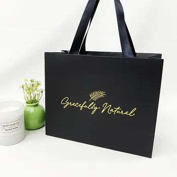 Luksuzni običaj logo vruće žigosanje malih srednjih i velikih pera traka, roza, plava, crna, poklon papirnate vrećice za pakiranje