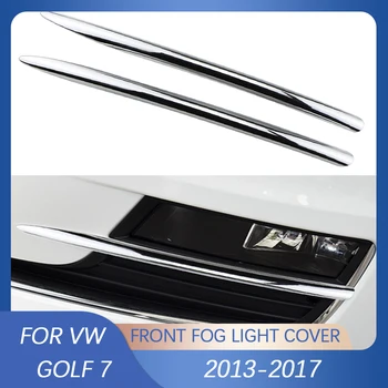 2 komada ABS Krom za Volkswagen VW Golf 7 MK7 2013-2017 Oznaka na Prednjoj противотуманную Фарух Vozila, poklopac, trim šljokicama, Pribor za styling automobila