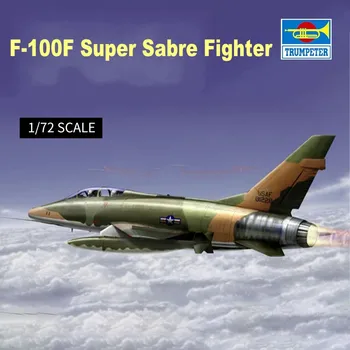 TRUBAČ 01650 1/72 Velikih Kit F-100F Super Sabre Fighter Sklop, Dizajneri i Za Odrasle, Zbirku Hobi