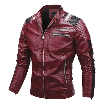 2023 Jesenski muška jakna u stilu punk, Jakna od umjetne kože, Modna odjeća, kaputi, Мотоциклетная jakna od umjetne kože