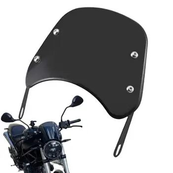 Univerzalni Spojler na vjetrobranskom staklu motocikla, podesivi, Sa stezaljkom, Deflektor vjetrobrana, zaštitna navlaka za stakla, crna zračni deflektor
