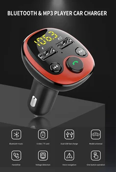 Auto MP3 player, Bluetooth 5,0 Радиоадаптер-Modulator Komplet za Automobil S Dvostrukim USB Auto Punjač U-Disk/TF kartica Glazba Bez Gubitaka