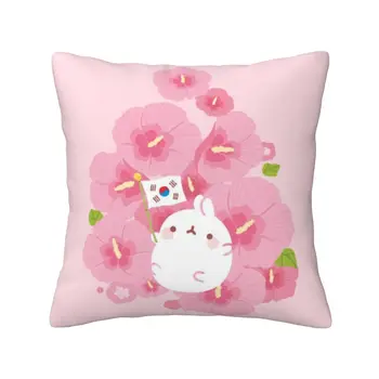 Bunny Flowers Pink Korea Otkrijte Maksimalno Opuštanje Ne Objektom Kauča, Podržava Struka, Jastuk Od Ugodne za kožu Микроволокон Slatka