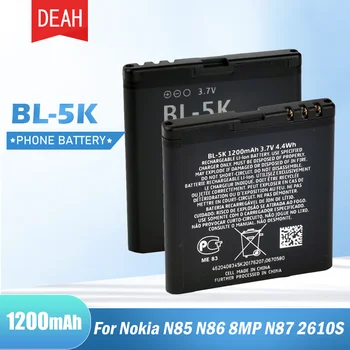 1-5 kom. BL-5K baterijom BL 5K BL5K 3,7 U Litij baterija baterija baterija baterija baterija za telefon 1200 mah Za Nokia N85 N86 N87 8MP 701 X7 T7 X7 X7-00 Oro C7