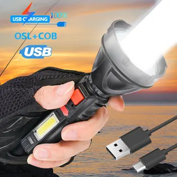 Džepni led svjetiljka USB-Punjive svjetla, vodootporan fenjer, marširati svjetiljka taktička svjetla s baterijom