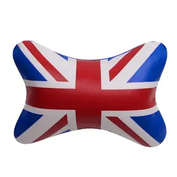 Jastuk za vrat s Britanskom zastavom za putovanja, jastuk za naslona za glavu sjedala sa Zastavom velike Britanije, jastuci za vrata maternice, podrška za vrat, Zgodan polipropilen pamuk Za