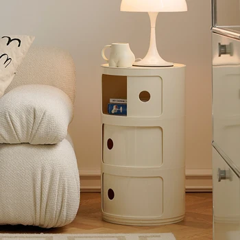 Moderne Bijele Noćnim Ormarićima Mini kutija za pohranu Niske Organizatori Noćnim Ormarićima Kawaii Cijele dizajnerski stol Namještaj za Spavaće sobe