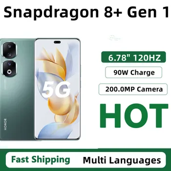 Originalni Mobilni telefon Honor 90 Snapdragon Pro 8 + Gen 1 Android 13,0 Otisak prsta na zaslonu 6,78 