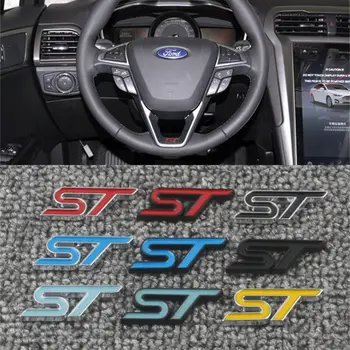 3D Metalni Amblem ST RS Ikonu volan Automobila, Naljepnica, Naljepnice za Ford Focus X X X X X 2 3 4 Fiesta Kuga Escape Mondeo Vignale Puma