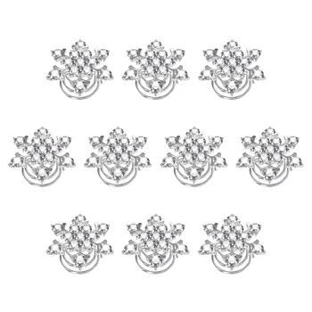 Spiralni bobby pin u obliku Pahulje, Božićna Stezaljke, Pribor, Gorski Kristal, Odmor, Žene, Djevojka