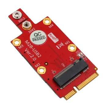 Adapter NGFF Key B za Mini PCIe sa 2 utora za kartice NANO SIM za modul 3G 4G 5G