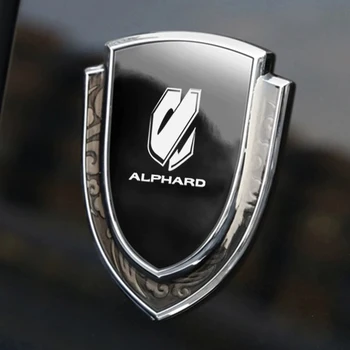 auto naljepnice 3D metalni pribor автоаксессуар za Toyota alphard vellfire