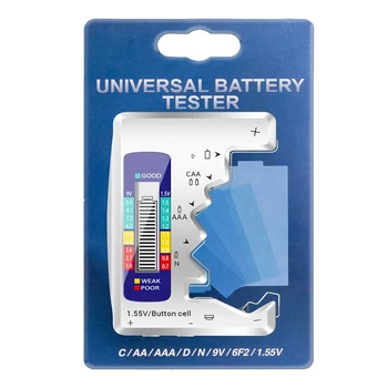 Univerzalna provjera napunjenosti baterije možete u potpunosti koristiti bateriju za zaštitu okoliša za baterije C D N AA AAA 1,5 V 9V