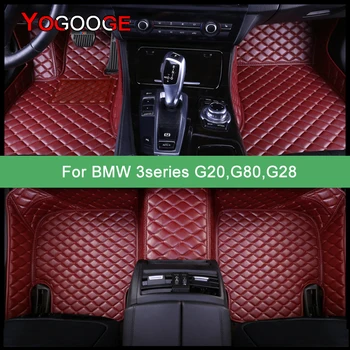 YOGOOGE Custom Auto-Tepisi Za BMW serije 3 G20 G80 G28 Alfombrillas Foot Coche Auto Oprema