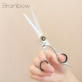 Brainbow 6 ' Škare za kosu s ravnim nazubljenim noževima Za Rezanje, филировки, styling kose, Салонные Frizerske škare