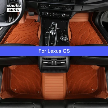 CUWEUSANG Custom Auto-Tepisi Za Lexus GS GS200T GS250 GS300 GS350 GS430 GS450H GS460 Luksuzni auto oprema-Tepih Za Noge
