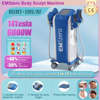 2023 Novi Update DLS-emzero Nova 14 Tesla Emzero Machine sa 4 kom ručke NEO s Jastučića za stimulaciju zdjelice Opcionalno