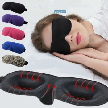 1pc 3D Maska Za Spavanje Prirodna Maska Za Spavanje Za Oči, sjenilo, Povez Za Oči, Za Žene I Muškarce, Soft Prijenosni Pojas Za putovanja, Povez Za Oči