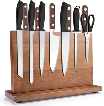 Ножевой jedinica za magnetski držač noža stalak za kuhinjski stalak, polica za pohranu drva noževi s obostrano magnet