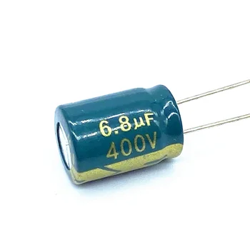 200 kom./lot 6,8 uf высокочастотный низкоомный 400 6,8 uf aluminijski elektrolitski kondenzator Veličine 10 * 13 mm 20%