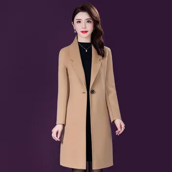 2020 Novi vune kaput, Ženski Jesensko-zimskom Elegantan Temperamentna Ženski Vuneni kostim, donje kaput H00268