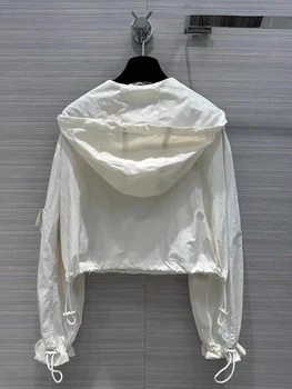 Nova ljetna ultra-tanki clamshell to ветрозащитная kratka jakna sa kapuljačom na munje s dva džepa 2023 godine