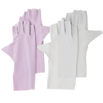 2 Para Anti-ružičaste rukavice za poliranje, Rukavice sa zaštitom od uv zračenja, Sunčane rukavice sa zaštitom od uv zračenja za manikuru