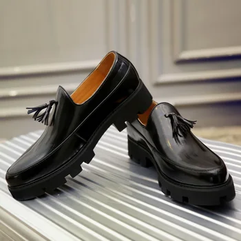 Luksuzna Branded Nova Dizajnerske Cipele 2021, Muške Casual cipele i Visoke Kvalitete, Gospodo Modeliranje cipele s oštrim vrhom, Cipele s debelim potplatima, Противоскользящая cipele