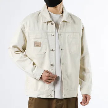 Proljetna Moda muška traper košulja u stilu Y2K, kaput, Kauboj ulica odjeća Premium klase s više džepova, Tinejdžerske lijepe pamučne jakne, svakodnevne vrhovima