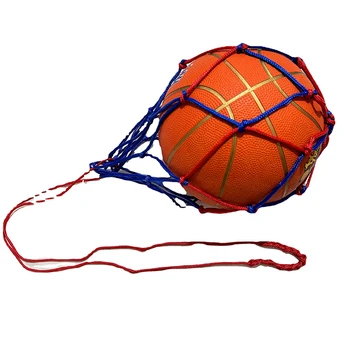 Mrežasti džep za nogometne самотренинга, profesionalni sportski najlon za košarku, monotono nadvoji torba za nošenje nogometne lopte