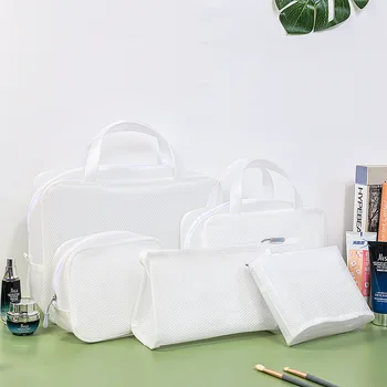 Bijela torba za pranje iz mreže Eva, vodootporna torba za pranje, putnu torbu za pohranu kozmetike, kombinirana torba za organizaciju ormara