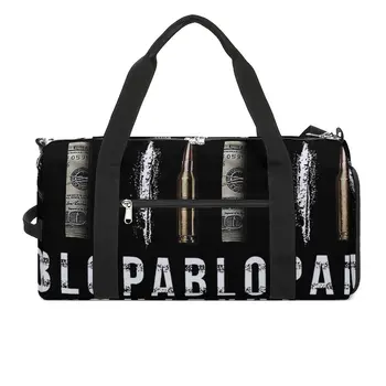 Sportska torba Dollar Cocaina Bullet, sportska torba s cipelama Pablo Escobar, Muška Ženska torba Oxford dizajn, grafička putnu torbu za fitness