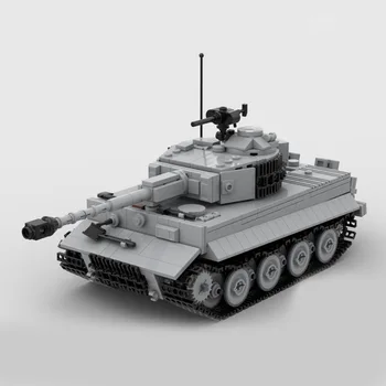 NOVI 1048ШТ WW2 Vojna MOC Njemački Tiger E Model teški tenk DIY kreativne ideje high-tech dječje Igračke na Poklon Oklopno Vozilo Blokovi