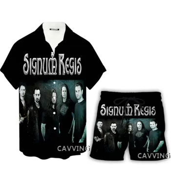 Signum-Regis, svakodnevne havajske košulje s 3D ispis + kratke hlače, plaža kratke hlacice, Костюмная odjeća, ženska/ muška setove, костюмная odijevanje