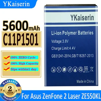5600 mah C11P1501 Baterija Za Asus Zenfone 2 Zenfone2 Laser ZE601KL Selfie ZE550KL Z00LD Z011D ZD551KL ZE600KL Batteria