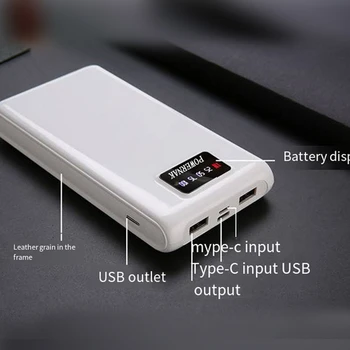 Torbica za bateriju 6 * 18650 s dva USB priključka, Besplatna Zavarivanje, Držač baterije, kućište 
