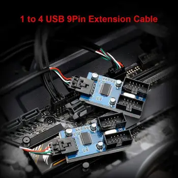 Matična ploča USB, 9-pinski konektor za produžni kabel, razdjelnik kabel, priključak-hub port adapter